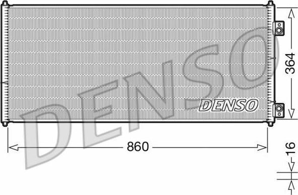 Denso DCN10032 конденсатор, кондиционер на FORD TRANSIT фургон (FA_ _)