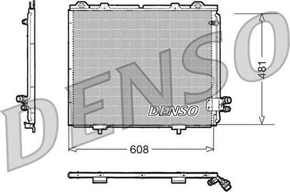 Denso DCN17017 конденсатор, кондиционер на MERCEDES-BENZ E-CLASS универсал (S210)