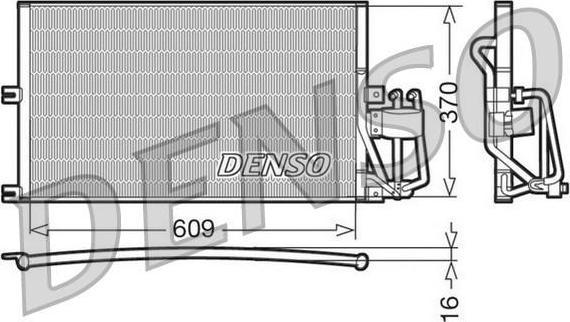 DENSO Конденсор OPEL: VECTRA B 1,6-2,5 -2001 (1850062, DCN20029)