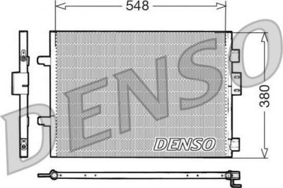 DENSO Конденсор Renault Clio II (7700436062, DCN23007)