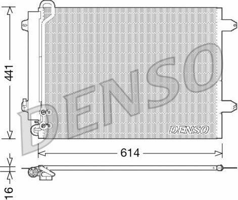 Denso DCN32008 конденсатор, кондиционер на VW PASSAT (3C2)