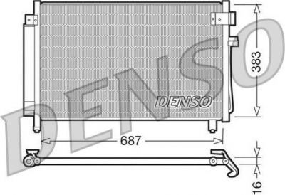 DENSO Радиатор кондиционера SUBARU Forester 2,0 - 2,5 (73210SA012, DCN36002)