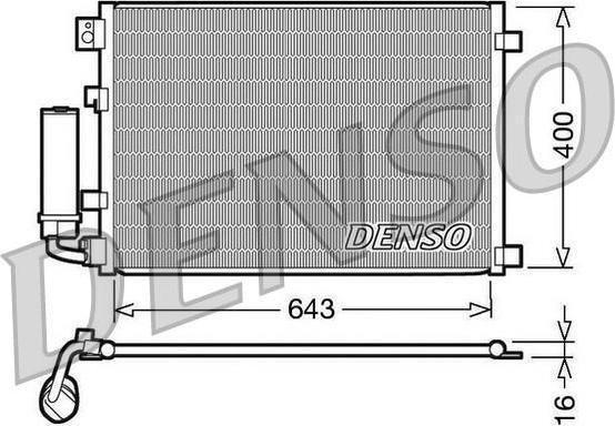 DENSO Радиатор кондиционера (DCN46002)