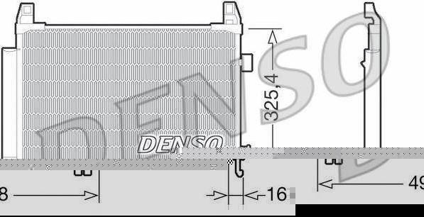 Denso DCN50029 конденсатор, кондиционер на TOYOTA YARIS (NHP13_, NSP13_, NCP13_, KSP13_, NLP13_)
