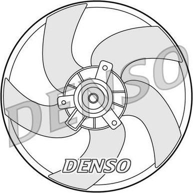 DENSO Вентилятор системы охлаждения PEUGEOT 206 1.1/1.4 (125383, DER21011)