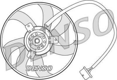 DENSO Вентилятор охлаждения VAG A3, Octavia (1J0959455M, DER32003)