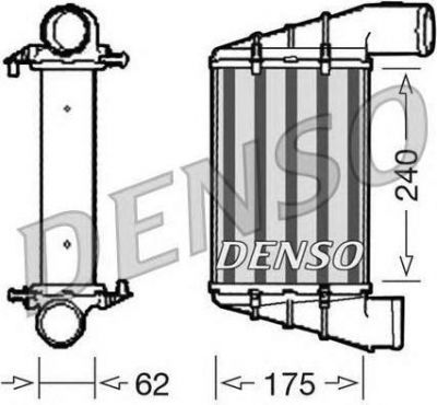 DENSO Интеркулер AUDI A4 95-01/A6 97-05/VW PASSAT 96-05 (058145805C, DIT02001)