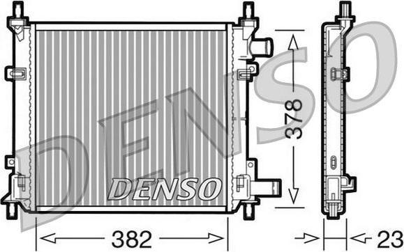 DENSO Радиатор, охлаждение двигател (DRM10060)