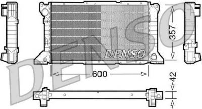 DENSO Радиатор, охлаждение двигател (DRM10100)