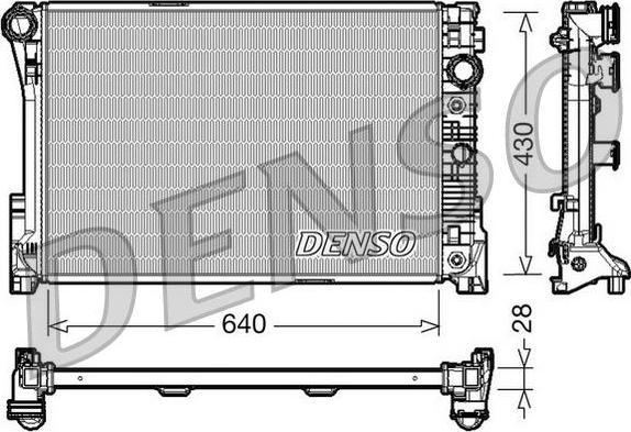 DENSO Радиатор, охлаждение двигателя (DRM17043)