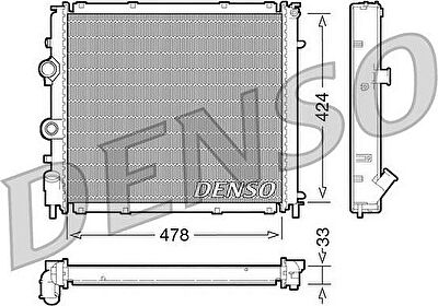 DENSO Радиатор, охлаждение двигател (DRM23030)