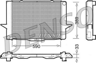 Denso DRM33040 радиатор, охлаждение двигателя на VOLVO V70 I (LV)