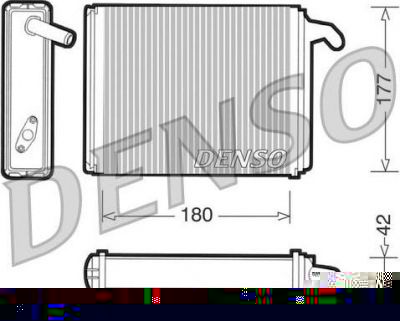 Denso DRR09041 теплообменник, отопление салона на FIAT PANDA Van (141_)
