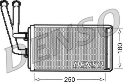 Denso DRR09100 теплообменник, отопление салона на FIAT ULYSSE (179AX)