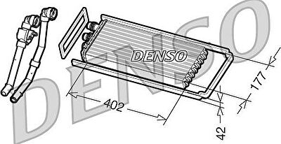 Denso DRR12101 теплообменник, отопление салона на IVECO Stralis