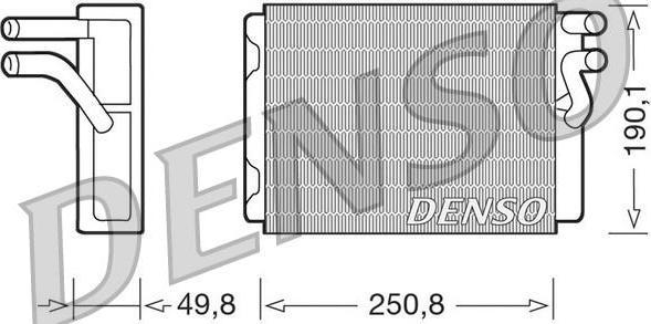 Denso DRR33010 теплообменник, отопление салона на VOLVO 960 Kombi (965)