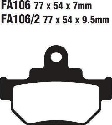 EBC FA 106TT Тормозные колодки