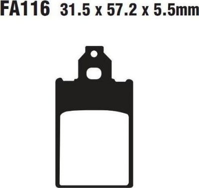 EBC FA 116 Тормозные колодки