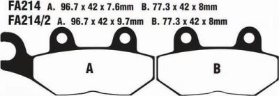 EBC FA 214 (2) Тормозные колодки