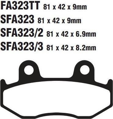 EBC FA 323 3 Тормозные колодки