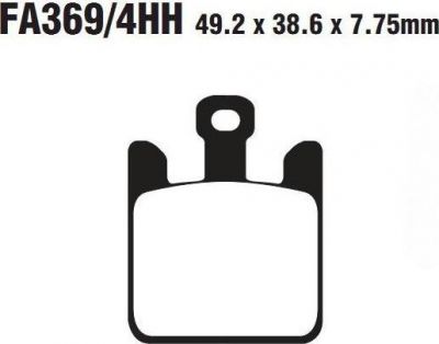 EBC FA 369 4 HH Тормозные колодки