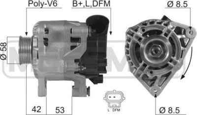 Era 210270 генератор на FORD FIESTA фургон (JV_)