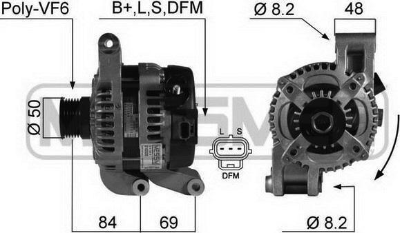 Era 210328 генератор на FORD C-MAX (DM2)