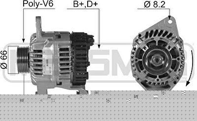 Era 210338 генератор на PEUGEOT 405 I Break (15E)