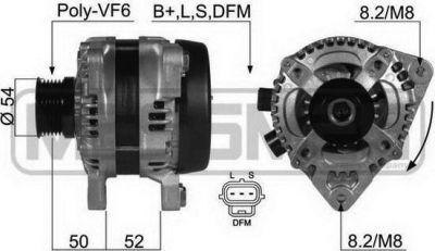 Era 210402 генератор на FORD FOCUS II седан (DA_)