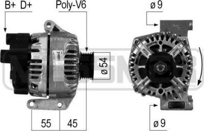 Era 210521 генератор на FIAT PANDA (169)