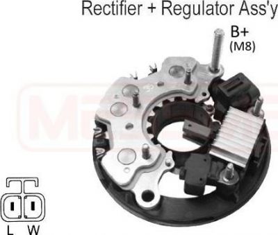 Era 215943 выпрямитель, генератор на OPEL CORSA C (F08, F68)