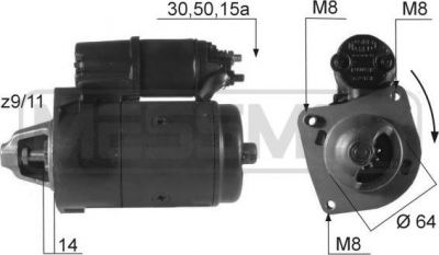 Era 220051 стартер на FIAT UNO (146A/E)
