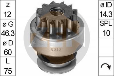 Era 225123 привод с механизмом свободного хода, стартер на FORD TRANSIT c бортовой платформой/ходовая часть (V_ _)