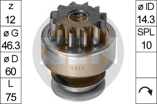 Era 225123 привод с механизмом свободного хода, стартер на FORD TRANSIT c бортовой платформой/ходовая часть (V_ _)