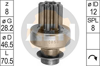 Era 225381 привод с механизмом свободного хода, стартер на NISSAN VANETTE автобус (C22)