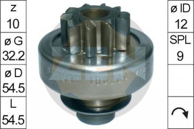 Era 225678 привод с механизмом свободного хода, стартер на HYUNDAI PORTER пикап