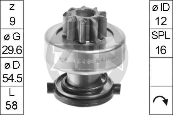 Era 225701 привод с механизмом свободного хода, стартер на PEUGEOT BOXER автобус (230P)