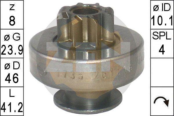 Era 225775 привод с механизмом свободного хода, стартер на RENAULT MEGANE II седан (LM0/1_)