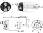 ERA 227034 тяговое реле стартера 12 В для Alfa Romeo 159, Fiat, Opel