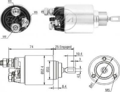 Era 227034 тяговое реле, стартер на ALFA ROMEO 159 (939)