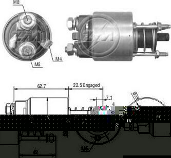 Era 227439 тяговое реле, стартер на OPEL CORSA C (F08, F68)