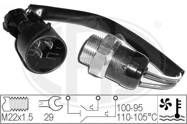 Era 330305 термовыключатель, вентилятор радиатора на OPEL VECTRA A (86_, 87_)