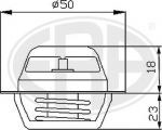Era 350005 термостат, охлаждающая жидкость на RENAULT LOGAN I универсал (KS_)
