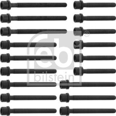 FEBI Болты ГБЦ к-т VW VR5 2.3L VW Golf 4/Passat B5 (=021103384G+021103384L0+021103384K) (021103384GS2, 14344)