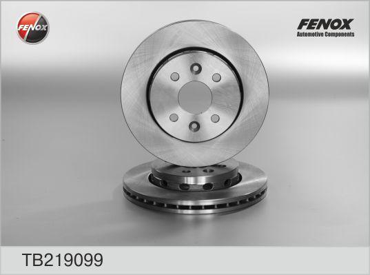 FENOX Диск тормозной передний KIA Spectra (ИжАвто) (к-кт 2 шт., цена за 1 шт.) (TB219099)