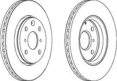 Ferodo DDF1527 тормозной диск на TOYOTA AYGO (PAB4_, KGB4_)
