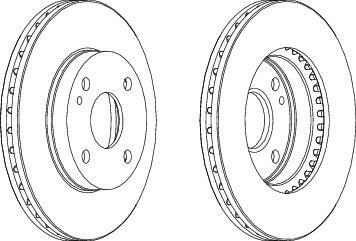 Ferodo DDF393 тормозной диск на MAZDA 323 C IV (BG)