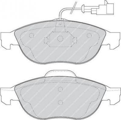 Ferodo FDB1134 комплект тормозных колодок, дисковый тормоз на ALFA ROMEO 156 (932)