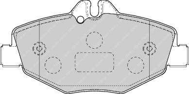 FERODO Колодки передние MB W211/S211 (FDB1414)