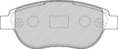FERODO Колодки передние CITROEN C4/Berlingo (425235, FDB1476)